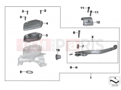 BMW Motorrad BMW 2015 K models 6-cylinder K 1600 GT (0601,0611) Handbrake assembly handlebar clamp M6
