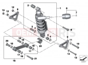 BMW Motorrad BMW 2015 K models 6-cylinder K 1600 GT (0601,0611) Spring strut, rear