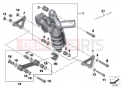 BMW Motorrad BMW 2015 K models 6-cylinder K 1600 GT (0601,0611) Spring strut, ESA, rear
