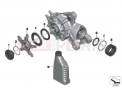 BMW Motorrad BMW 2015 K models 6-cylinder K 1600 GT (0601,0611) Right-angle gearbox, single parts