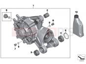 BMW Motorrad BMW 2015 K models 6-cylinder K 1600 GT (0601,0611) Right-angle gearbox, rear