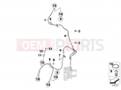 BMW Motorrad BMW 2015 K models 6-cylinder K 1600 GT (0601,0611) Brake pipe, front