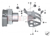 BMW Motorrad BMW 2015 K models 6-cylinder K 1600 GT (0601,0611) Pressure modulator I-ABS Generation 2