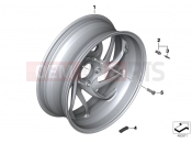 BMW Motorrad BMW 2015 K models 6-cylinder K 1600 GT (0601,0611) Cast rim, rear