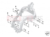 BMW Motorrad BMW 2015 K models 6-cylinder K 1600 GT (0601,0611) Engine Suspension