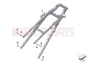 BMW Motorrad BMW 2015 K models 6-cylinder K 1600 GT (0601,0611) Rear frame