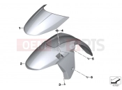 BMW Motorrad BMW 2015 K models 6-cylinder K 1600 GT (0601,0611) Wheel cover, front