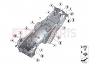 BMW Motorrad BMW 2015 K models 6-cylinder K 1600 GT (0601,0611) Rear carrier part