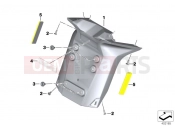 BMW Motorrad BMW 2015 K models 6-cylinder K 1600 GT (0601,0611) License plate holder
