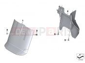 BMW Motorrad BMW 2015 K models 6-cylinder K 1600 GT (0601,0611) Mudguard rear
