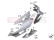 BMW Motorrad BMW 2015 K models 6-cylinder K 1600 GT (0601,0611) Trim panel upper part