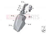 BMW Motorrad BMW 2015 K models 6-cylinder K 1600 GT (0601,0611) Stowage compartment, left