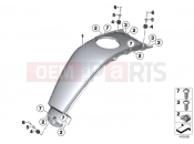 BMW Motorrad BMW 2015 K models 6-cylinder K 1600 GT (0601,0611) Tank cover, center