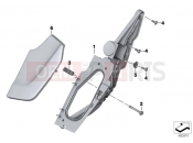 BMW Motorrad BMW 2015 K models 6-cylinder K 1600 GT (0601,0611) Bracket for foot guard, right