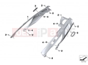 BMW Motorrad BMW 2015 K models 6-cylinder K 1600 GT (0601,0611) Tail trim