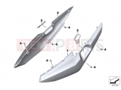 BMW Motorrad BMW 2015 K models 6-cylinder K 1600 GT (0601,0611) Rear side panel