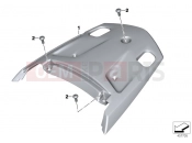 BMW Motorrad BMW 2015 K models 6-cylinder K 1600 GT (0601,0611) Rear trim panel, center, grain pattern