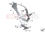 BMW Motorrad BMW 2015 K models 6-cylinder K 1600 GT (0601,0611) Air ducts to radiator