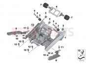BMW Motorrad BMW 2015 K models 6-cylinder K 1600 GT (0601,0611) Dualseat locking mechanism