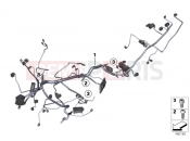 BMW Motorrad BMW 2015 K models 6-cylinder K 1600 GT (0601,0611) Main wiring harness