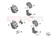 BMW Motorrad BMW 2015 K models 6-cylinder K 1600 GT (0601,0611) Combination switch at handlebar