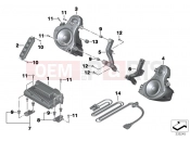 BMW Motorrad BMW 2015 K models 6-cylinder K 1600 GT (0601,0611) Audio system