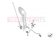 BMW Motorrad BMW 2015 K models 6-cylinder K 1600 GT (0601,0611) Antenna audio system