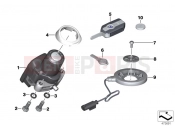 BMW Motorrad BMW 2015 K models 6-cylinder K 1600 GT (0601,0611) RF remote control locking system