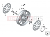 BMW Motorrad BMW 2015 K models 6-cylinder K 1600 GT (0601,0611) Forged wheel, front