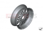 BMW Motorrad BMW 2015 K models 6-cylinder K 1600 GT (0601,0611) Forged wheel, rear