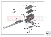 BMW Motorrad BMW 2015 C-Models C evolution (0C03) Handbrake lever, rear wheel
