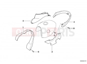 BMW Motorrad BMW 1994 R-Models 4V R 850 R 94 (0401,0406) Covering fuel tank