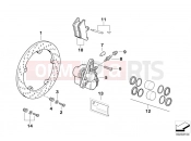 BMW Motorrad BMW 1994 R-Models 4V R 850 R 94 (0401,0406) Front-wheel brake, spoke wheel