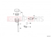 BMW Motorrad BMW 1994 R-Models 4V R 850 R 94 (0401,0406) Fluid container rear