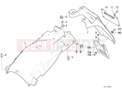 BMW Motorrad BMW 1994 R-Models 4V R 850 R 94 (0401,0406) Wheel cover,rear, license plate frame