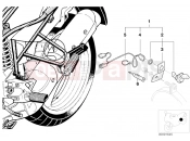 BMW Motorrad BMW 1994 R-Models 4V R 850 R 94 (0401,0406) Retrofit kit, socket