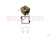 BMW Motorrad BMW 1994 R-Models 4V R 850 R 94 (0401,0406) Plug connector, olive yellow