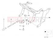 BMW Motorrad BMW 1994 R-Models 4V R 850 R 94 (0401,0406) Headlight bracket