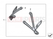 BMW Motorrad BMW 2017 R-Models K5x R 1200 GS Adve. (0A02, 0A12) Set footrest bracket black