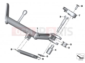 BMW Motorrad BMW 2017 R-Models K5x R 1200 RT (0A03, 0A13) Side stand
