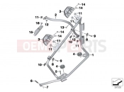 BMW Motorrad BMW 2017 R-Models K5x R 1200 RT (0A03, 0A13) Case holder, official vehicle