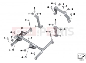 BMW Motorrad BMW 2017 R-Models K5x R 1200 RT (0A03, 0A13) Holder for radio transceiver box