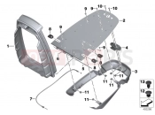 BMW Motorrad BMW 2017 R-Models K5x R 1200 RT (0A03, 0A13) Baseplate, radio units