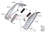 BMW Motorrad BMW 2017 R-Models K5x R 1200 RT (0A03, 0A13) Interior trim