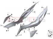 BMW Motorrad BMW 2017 R-Models K5x R 1200 RT (0A03, 0A13) Tail trim