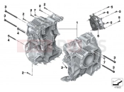 BMW Motorrad BMW 2017 R-Models K5x R 1200 RS (0A05, 0A15) Screw connection, engine housing