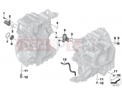 BMW Motorrad BMW 2017 R-Models K5x R 1200 RS (0A05, 0A15) Engine housing mounting parts