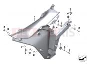 BMW Motorrad BMW 2017 R-Models K5x R 1200 RS (0A05, 0A15) Inner section, fairing side panel