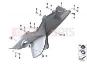 BMW Motorrad BMW 2017 R-Models K5x R 1200 RS (0A05, 0A15) Side trim panel