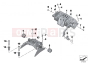 BMW Motorrad BMW 2017 R-Models K5x R 1200 RS (0A05, 0A15) Seat bench locking system
